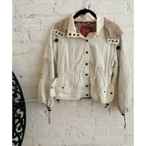 Free People embroidered crop jacket 🔱