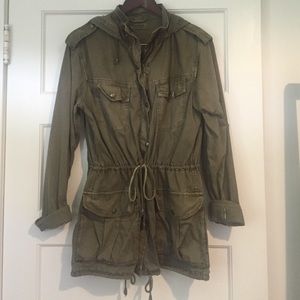 Green Talula Trooper Jacket from Aritzia