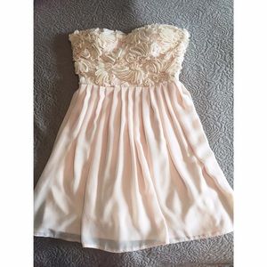 ASOS | Elise Ryan | Cornelli trim Blush Dress