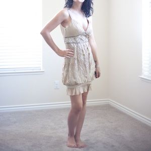 Tags on Sue Wong beaded dress