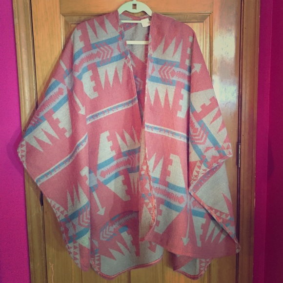 Navajo inspired poncho
