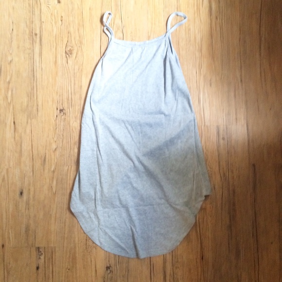 **New** Grey High Low Tank Top - Picture 2 of 2