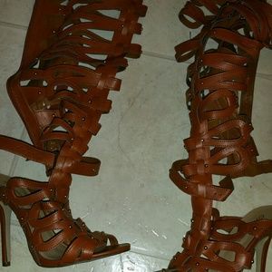 Gladiator sandal heel