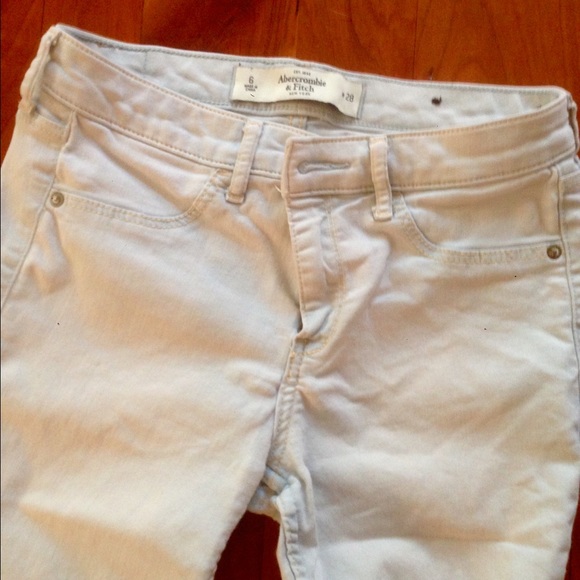 Whiteish Tiffany Blue Jeggings