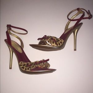 Bebe Leopard Sandals!
