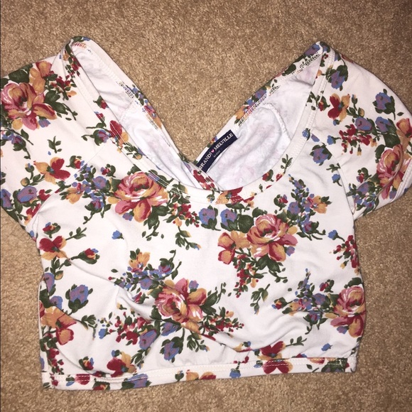 floral crop top