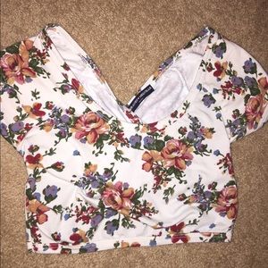 floral crop top