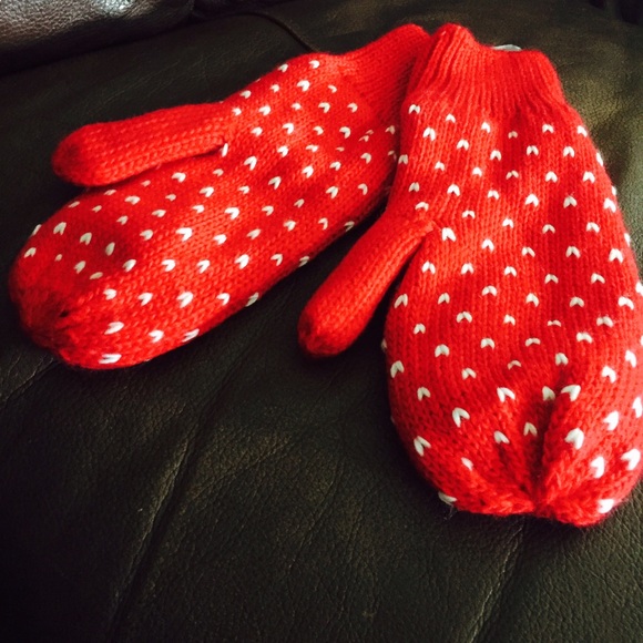 Heavy knit snow gloves - Picture 2 of 3