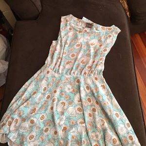 Open back floral printed Moon Collection dress