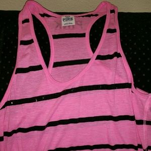 Pink tee with black sequins