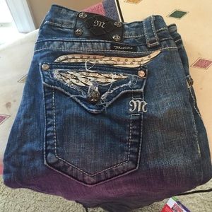 Miss me Bootcut winged pocket jeans