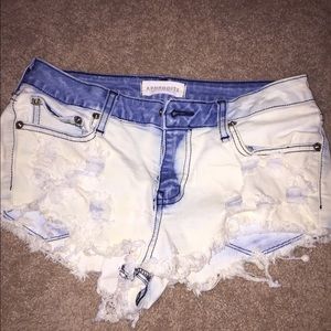 denim jean shorts