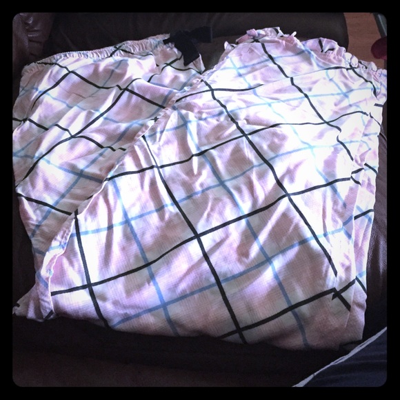 Pink and blue pj pants