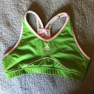 Bright Green Slight V Sports Bra