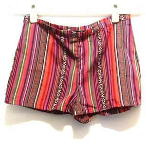 High Rise Fiesta Shorts