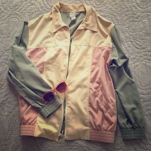 Vintage pastel bomber jacket