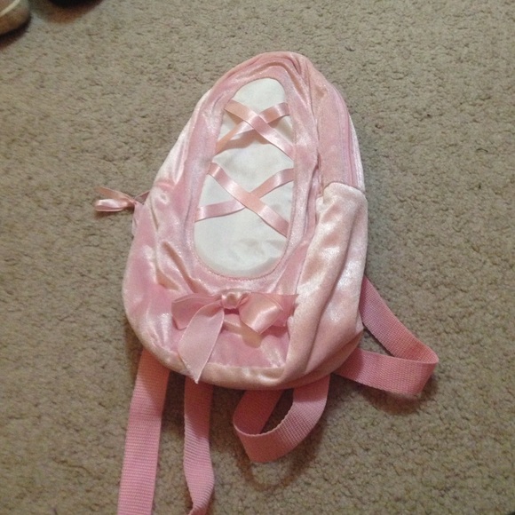 Small ballerina shoe backpack