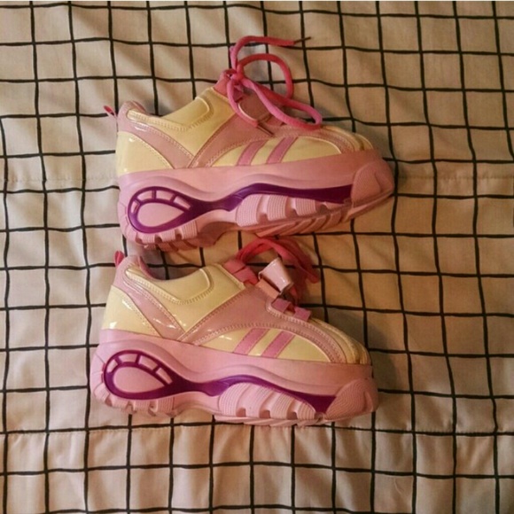 Shoes - Kawaii Buffalo Pastel Platform Sneakers