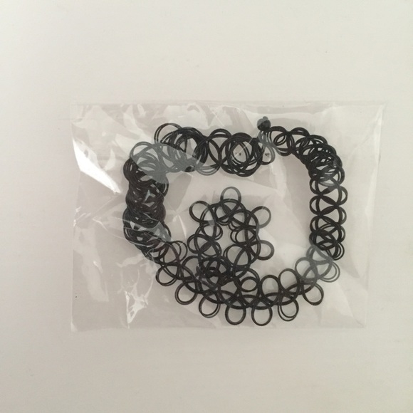 tattoo choker and ring set