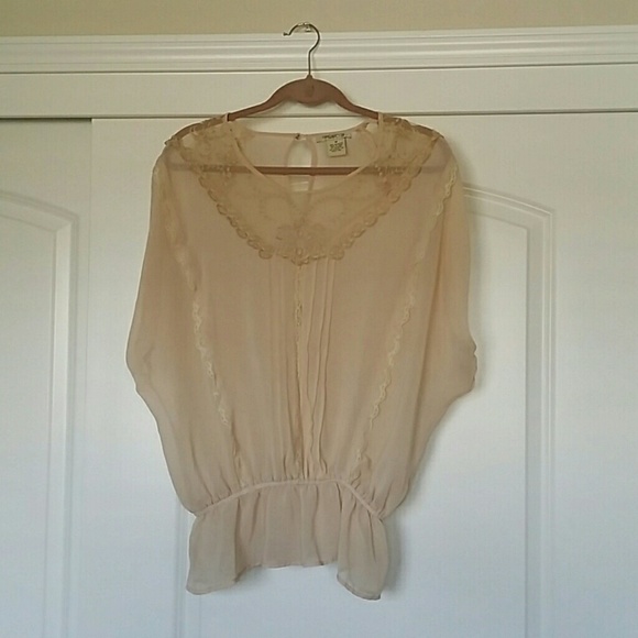 Arden B  Sheer Blush Top!