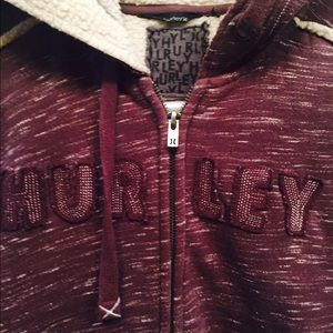 Hurley fleece lined hoodie