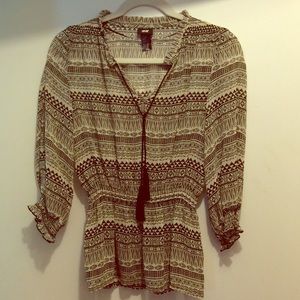 Tribal Print Blouse