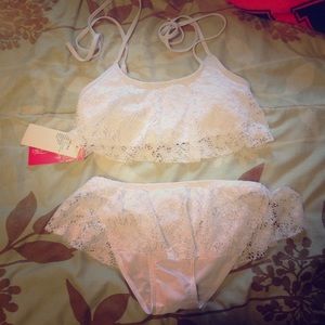 white lace bikini (not triangl)