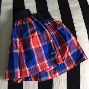 Hollister plaid skirt