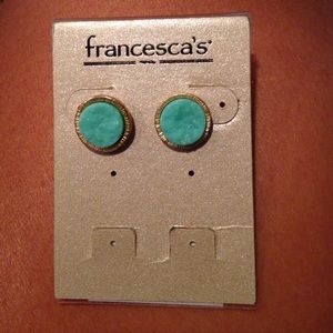 Mint and gold studs from Francesca's!