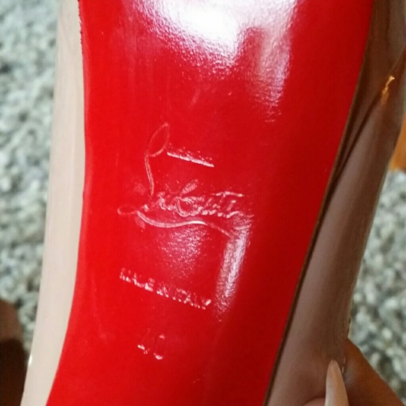 Christian Louboutin nude "Lady Peep" - Picture 2 of 4