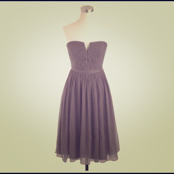 JCREW Nadia Dress in Smokey Charcoal-NWT