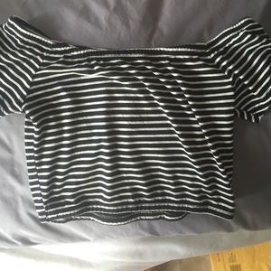 striped crop top