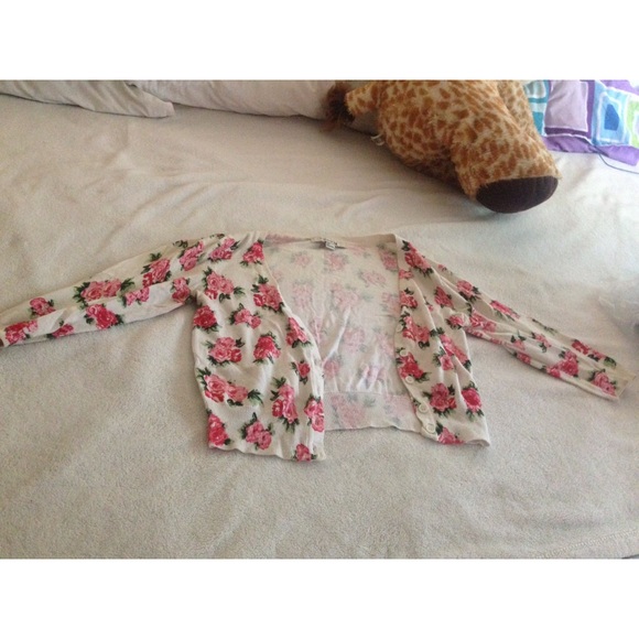 Short Floral cardigan