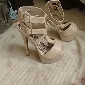 Nude Strappy Heels