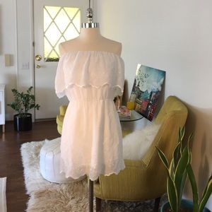 Strapless white sundress by Glam