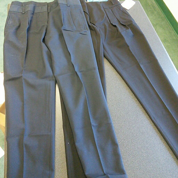 Lot 2 pairs navy & black Zara pants size XS 0 2 34