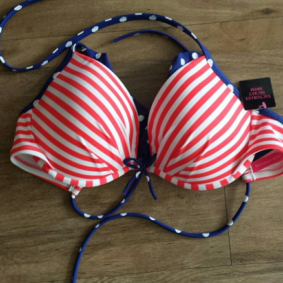 Patriotic Victoria's Secret Fabulous Bikini Top