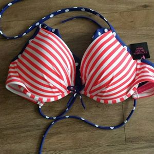 Patriotic Victoria's Secret Fabulous Bikini Top