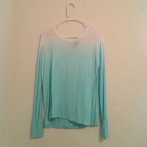 Open back ombré shirt