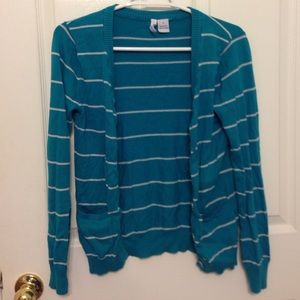 Blue striped sweater