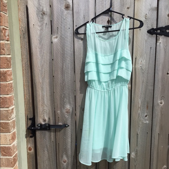 Seafoam Green layered dress - Picture 1 of 2