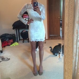White lace dress
