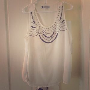 Jennifer Lopez beaded blouse