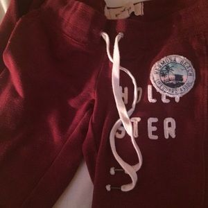 Maroon Heather Hollister Classic Fleece Sweatpants