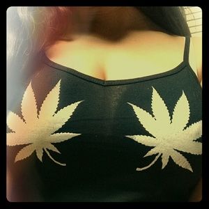 420 Pot leaf boobies!