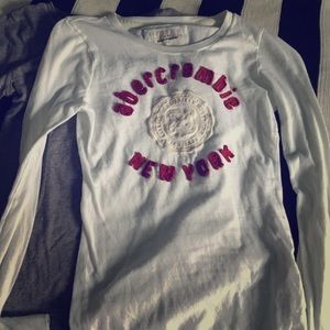 Two Medium ABERCROMBIE KIDS long sleeves