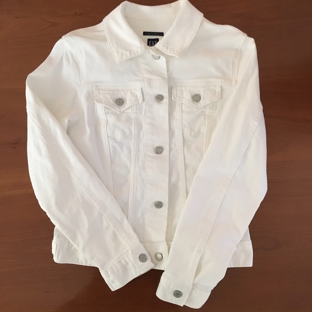 Vintage GAP White Jean Jacket
