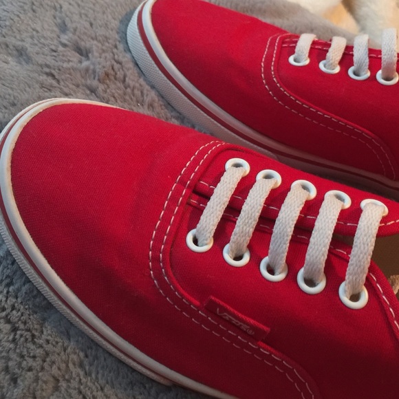 Red Vans shoes