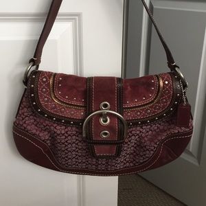 Magenta coach bag
