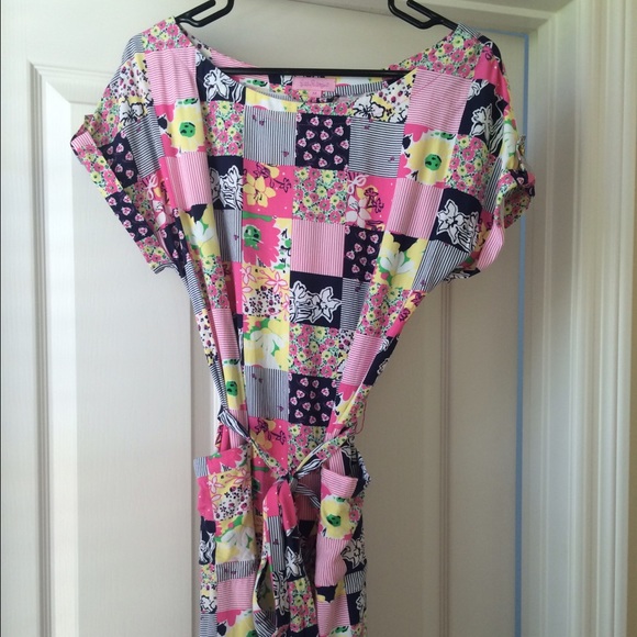 Lilly Pulitzer patchwork dress M